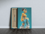 Trendy Streetwear Girl in Yellow and Blue Canvas Wall Art - HavenVibes